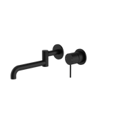 Mecca Wall Basin/Bath Nero Mixer Swivel Spout 225mm - Matt Black